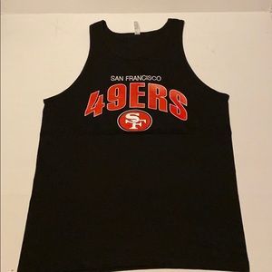 49ers men tank top size Large football